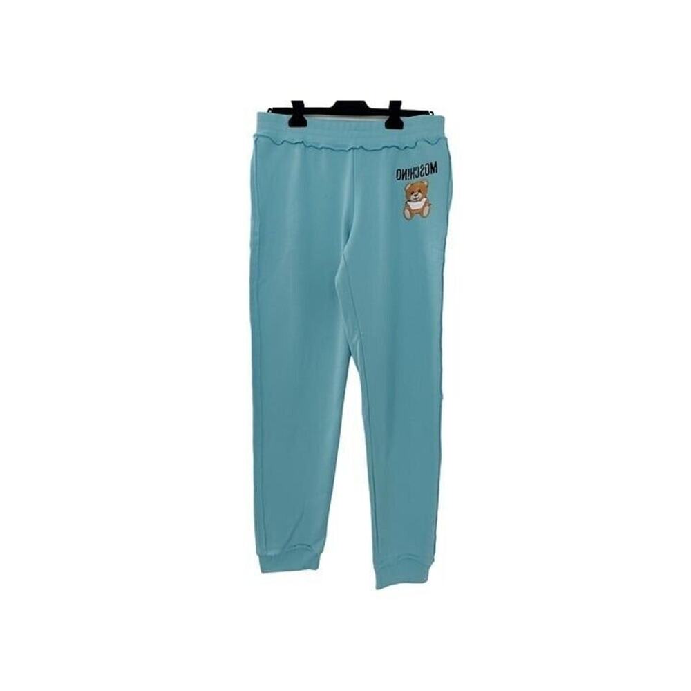 Moschino Logo Bear Jogger Blue Pants